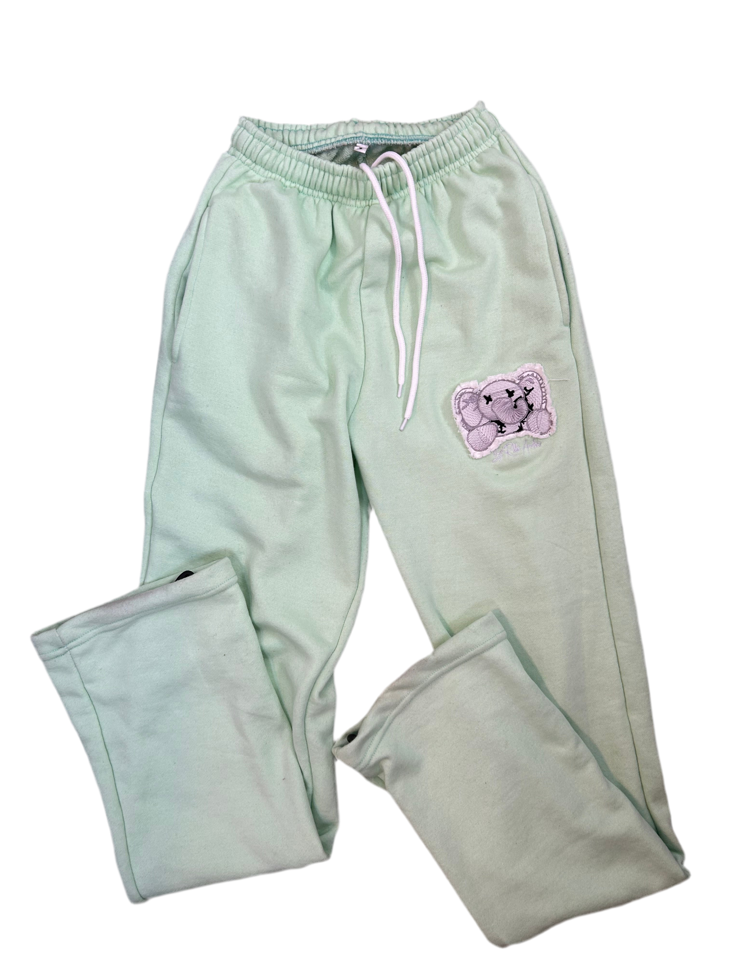 GREEN Distress Rare Low Rise Pants