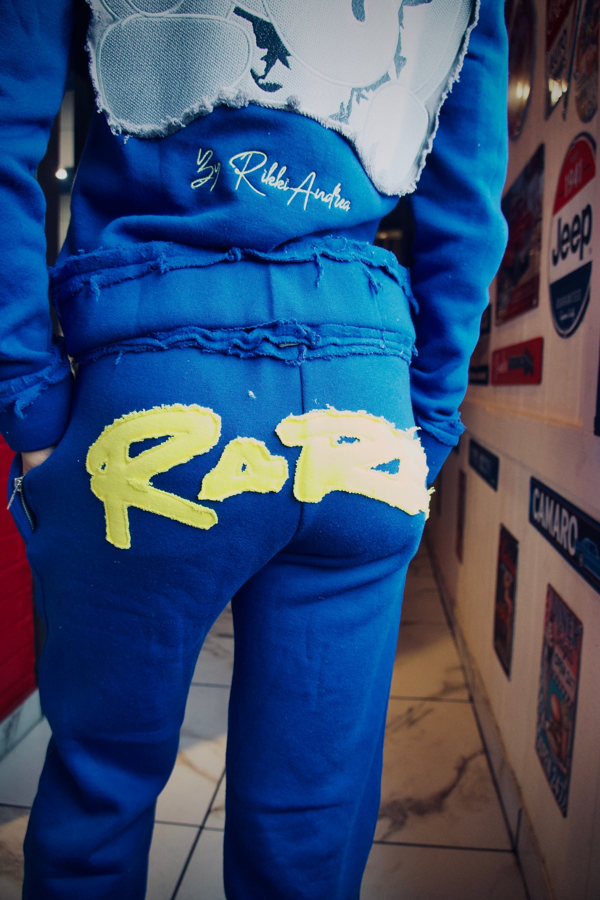 BLUE Distress 2.0 Rare Low Rise Pants