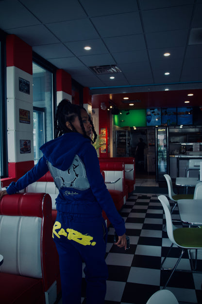 BLUE Distress 2.0 Rare Low Rise Pants