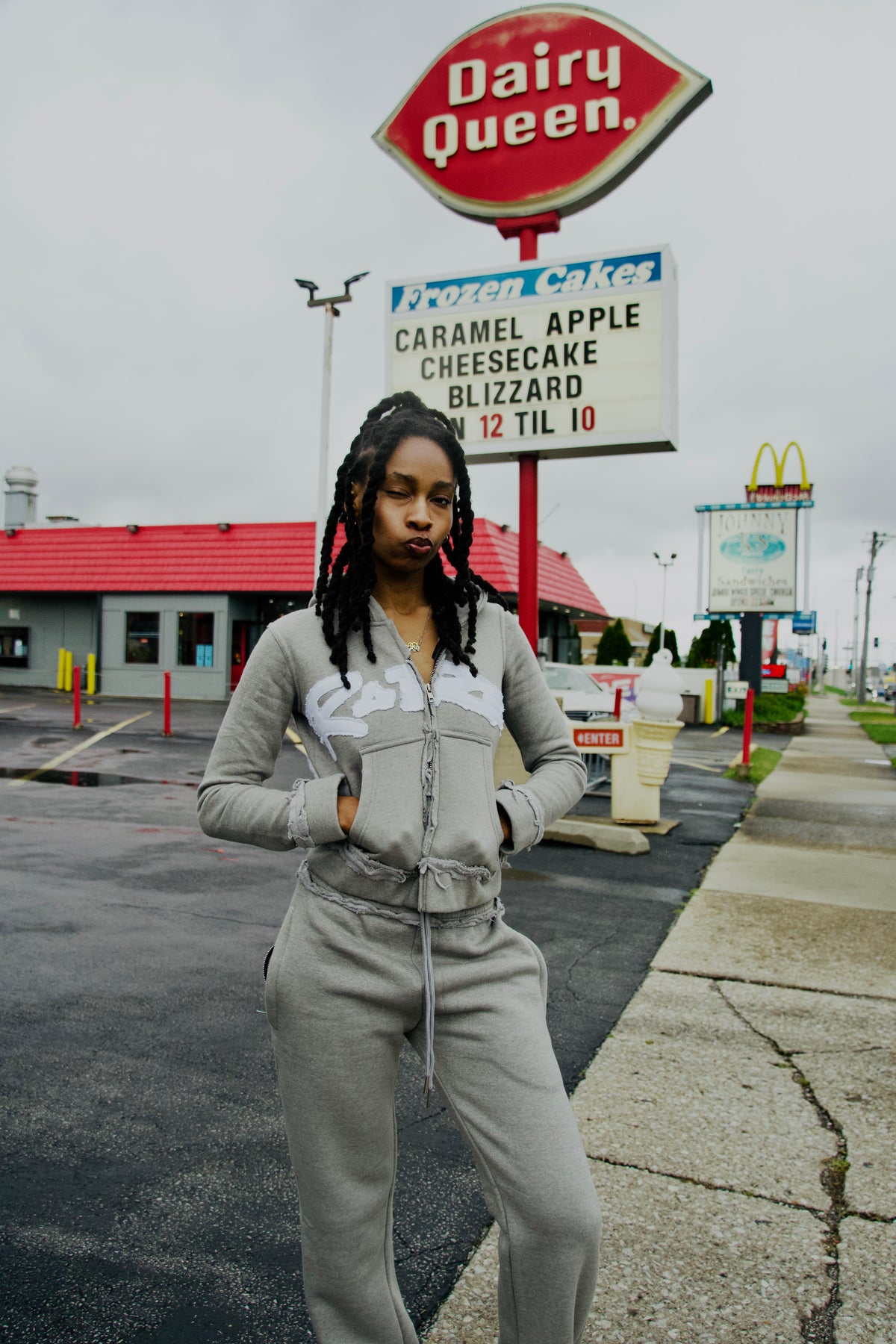 GREY Distress 2.0 Stuffed Elephant Zip Hoodie