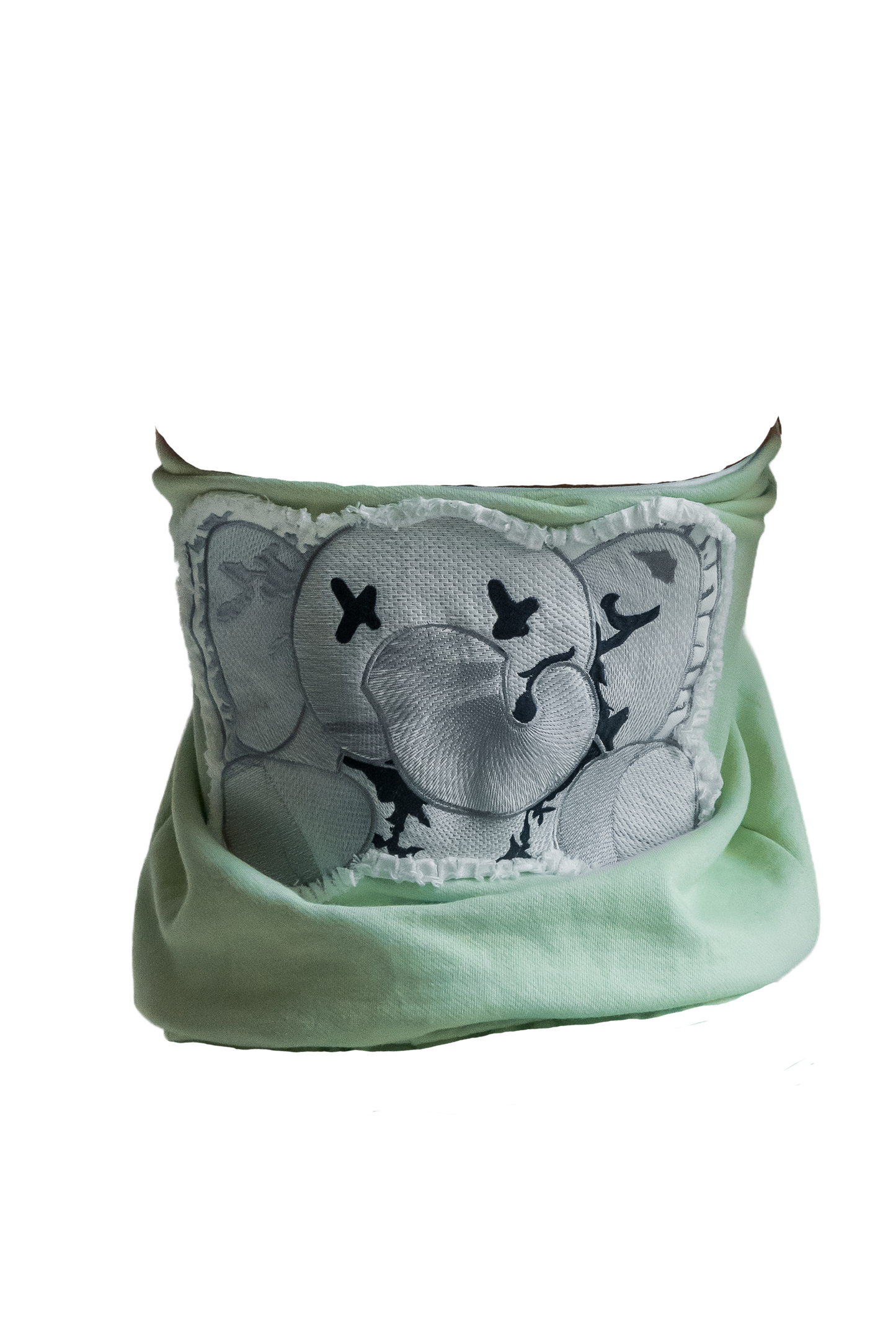 GREEN Distress Stuffed Elephant Tube Top