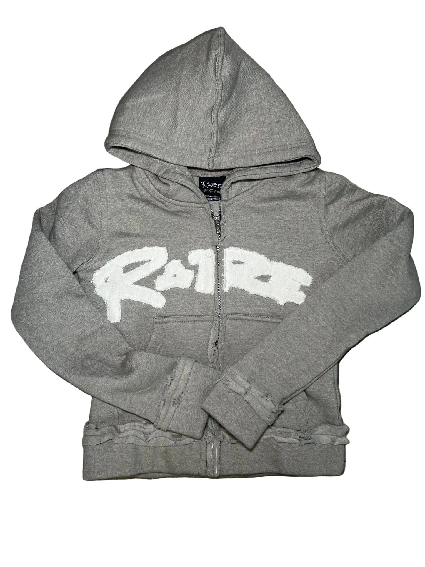 GREY Distress 2.0 Stuffed Elephant Zip Hoodie