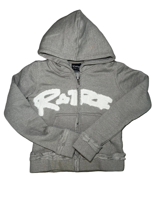 GREY Distress 2.0 Stuffed Elephant Zip Hoodie